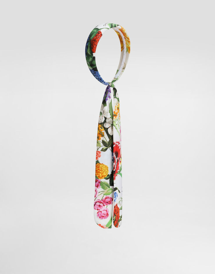 Dolce & Gabbana Floral-print poplin headband Print LB3L63HS5S5