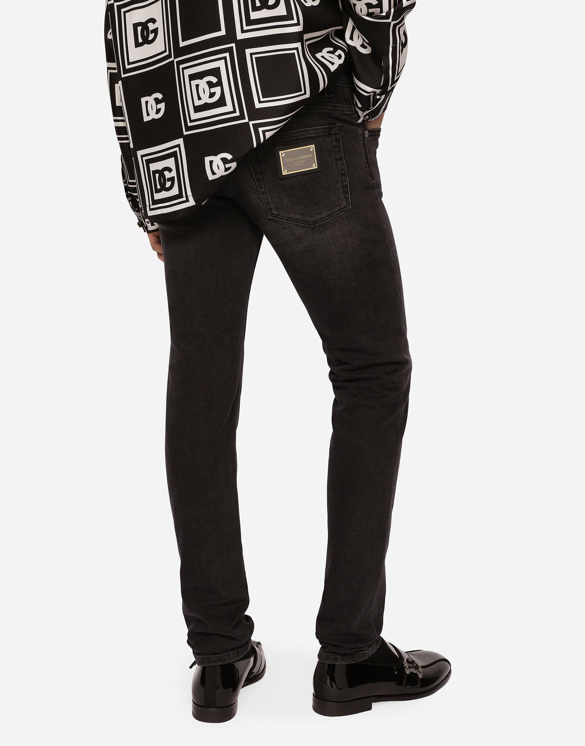 Dolce and gabbana hot sale black jeans