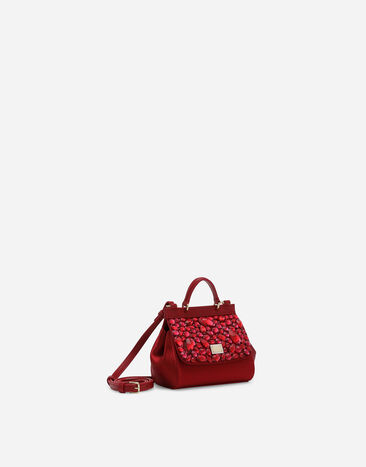 Dolce & Gabbana Satin mini Sicily handbag Red EB0003AB000