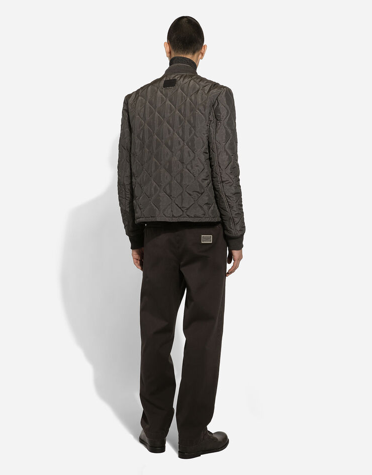 Dolce & Gabbana Camisa oversize de algodón Gris G5MA7TG8LH4