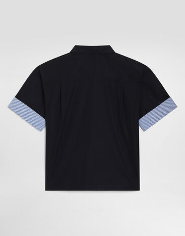 Dolce & Gabbana Cotton poplin shirt Blue L45S10FU5ZE
