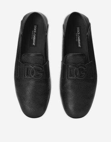 Dolce & Gabbana حذاء درايفر من جلد أيل أسود A50583A8034