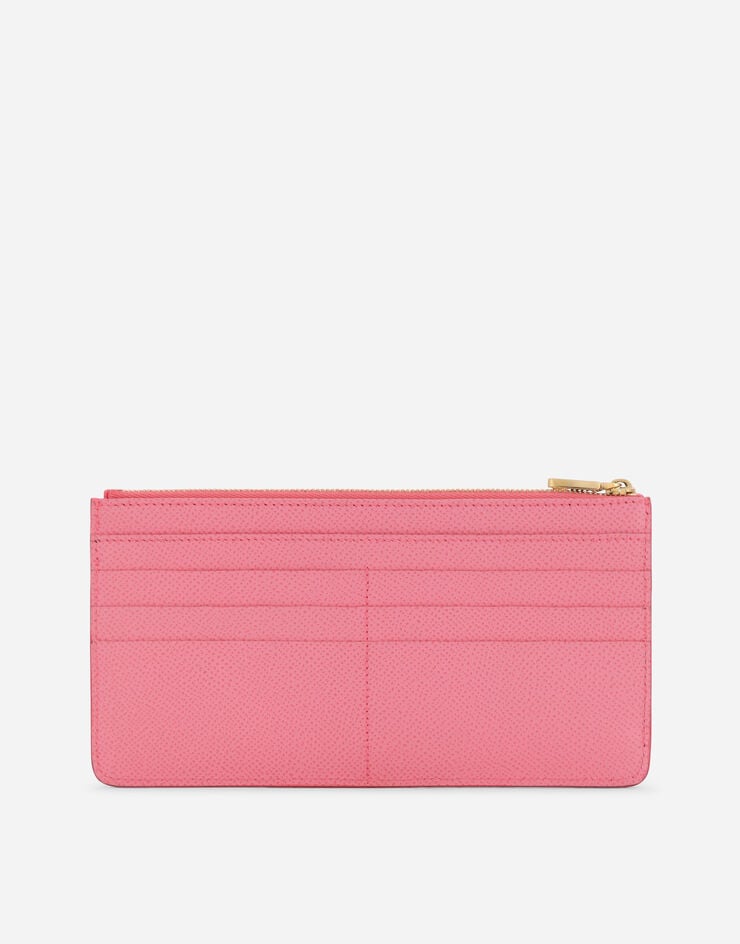 Dolce & Gabbana Large card holder with tag Pink BI1265A1001