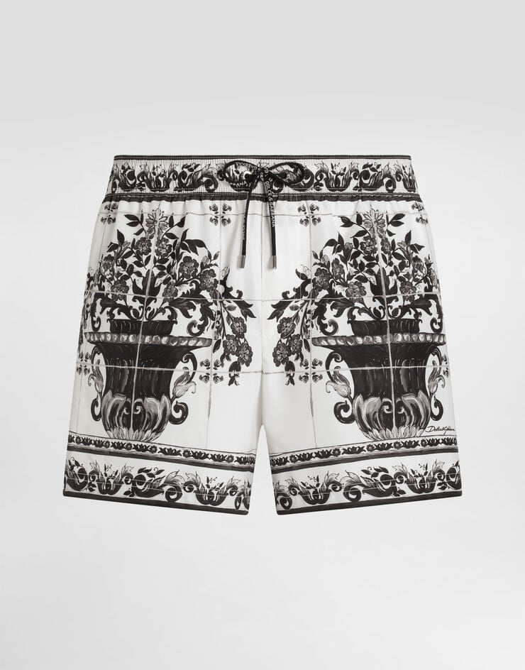 Dolce & Gabbana Majolica-print short swim boxer shorts Multicolor M4F34TFIM6S