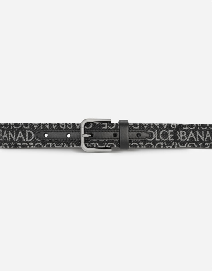 Dolce&Gabbana Printed nylon belt Black EC0055AN579