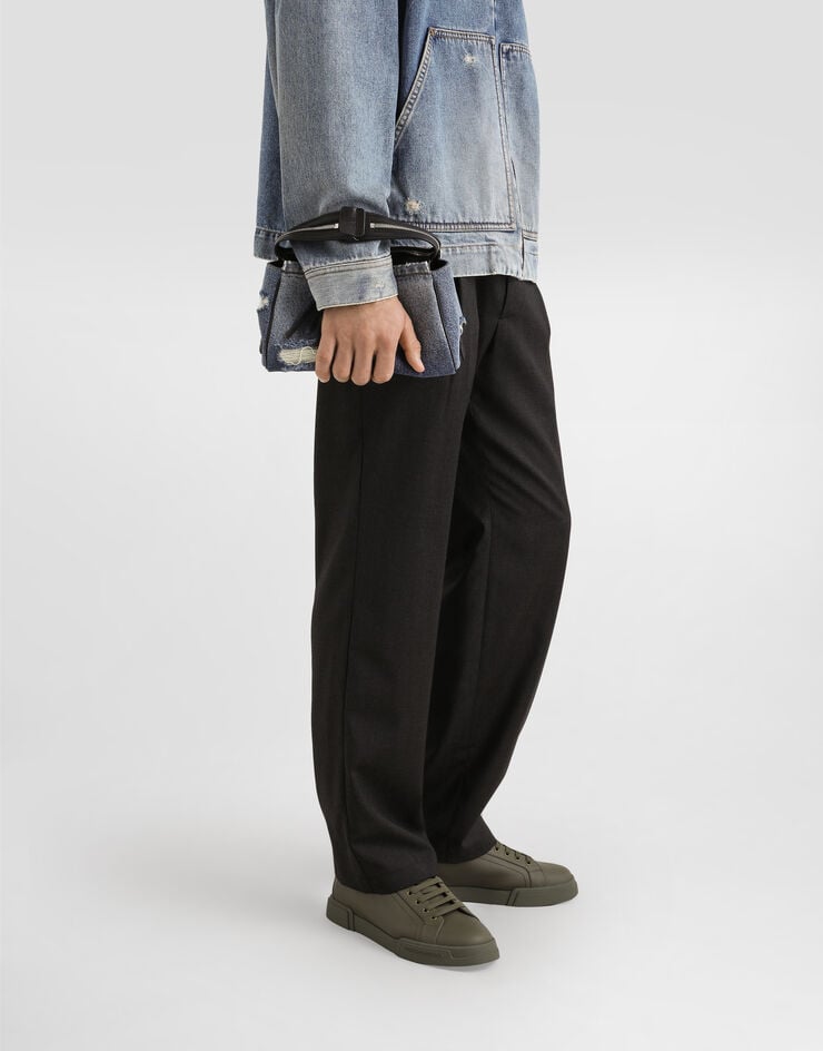 Dolce & Gabbana Borsa a spalla Vittoria in denim patchwork Blu BM2049AY768