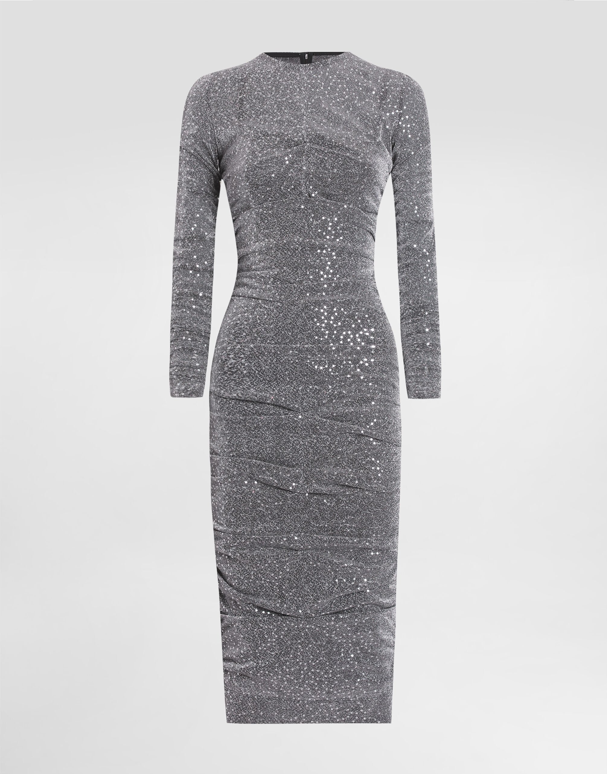 ワンピース Dolce & Gabbana LONG GOWN SILVER SEQUIN (F6TKJTHLM4U S0998) Dolce & Gabbana sequin-embellished Maxi Dress | Silver