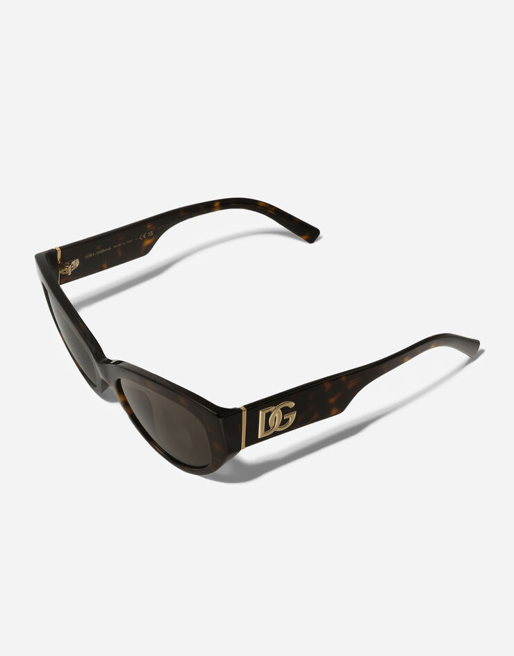 Dolce & Gabbana DG Crossed Sunglasses Havana VG4514VP273