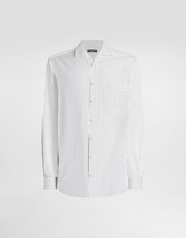 Dolce & Gabbana Striped poplin martini shirt Multicolor G5NK6TFR51C