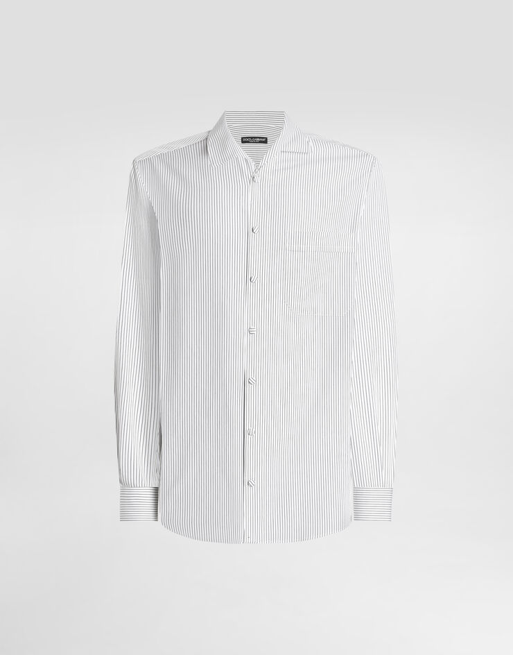 Dolce & Gabbana Striped poplin martini shirt Multicolor G5NK6TFR51C