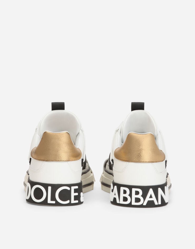 Dolce & Gabbana Zapatilla Custom 2.Zero en piel de becerro Multicolor CK1863AO222
