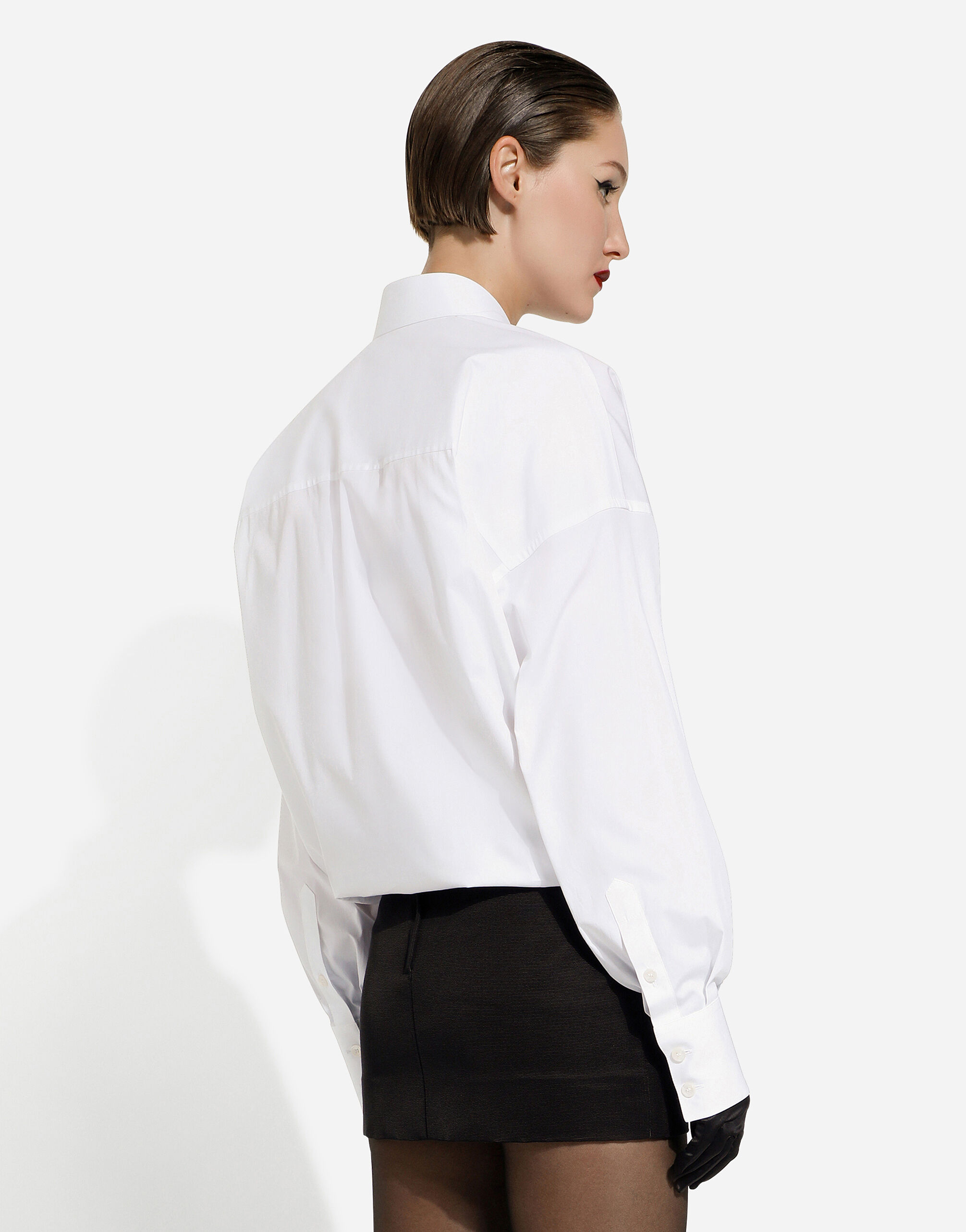 Poplin shirt in White for Women | Dolce&Gabbana® US