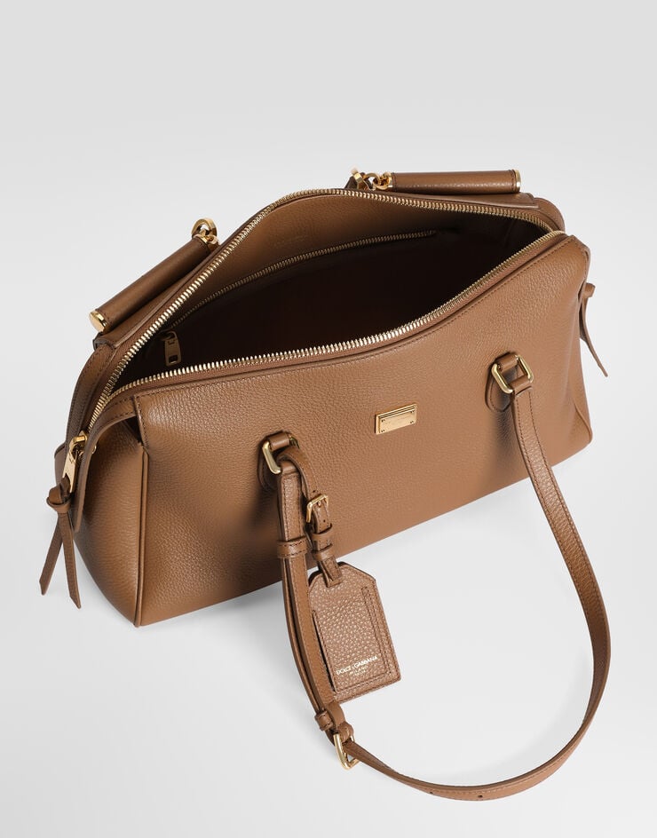 Dolce & Gabbana Borsa a mano Vittoria media in pelle di vitello Dolce & Gabbana Borsa a mano Vittoria media in pelle di vitello Marrone BB7844A0841