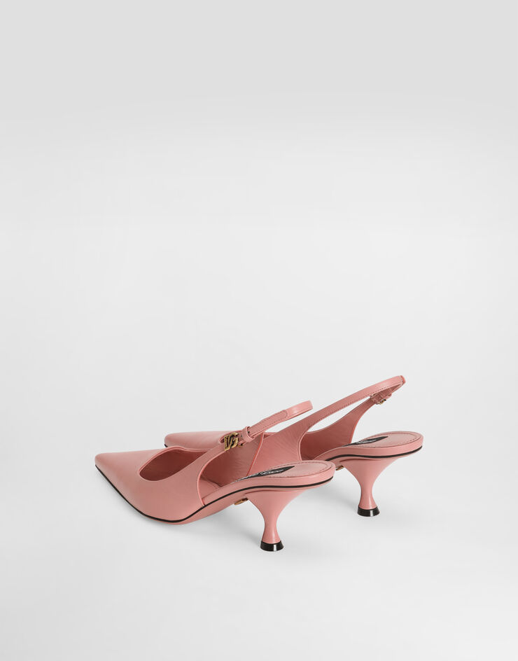 Dolce & Gabbana Lollo polished calfskin slingback Pink CG1007AP412
