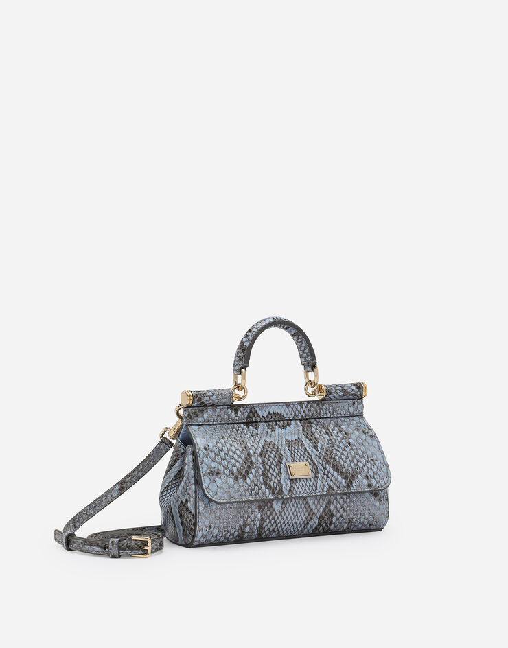 Dolce & Gabbana Sac à main Sicily petit format Bleu Clair BB7116A2111