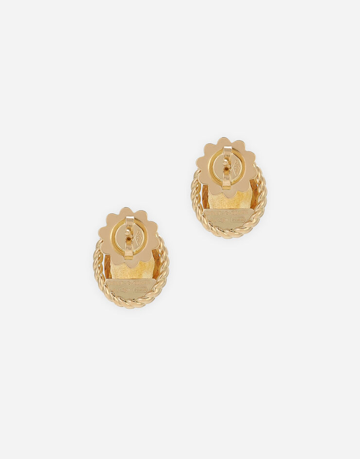 Dolce & Gabbana Anna earrings in yellow gold 18kt with citrines Gold WEQA1GWQC01