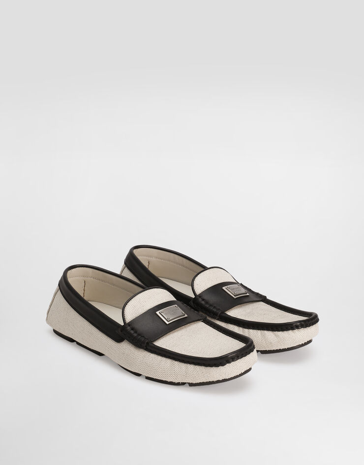 Dolce & Gabbana DG driver salt&pepper slipper Multicolor A50714A9Q93