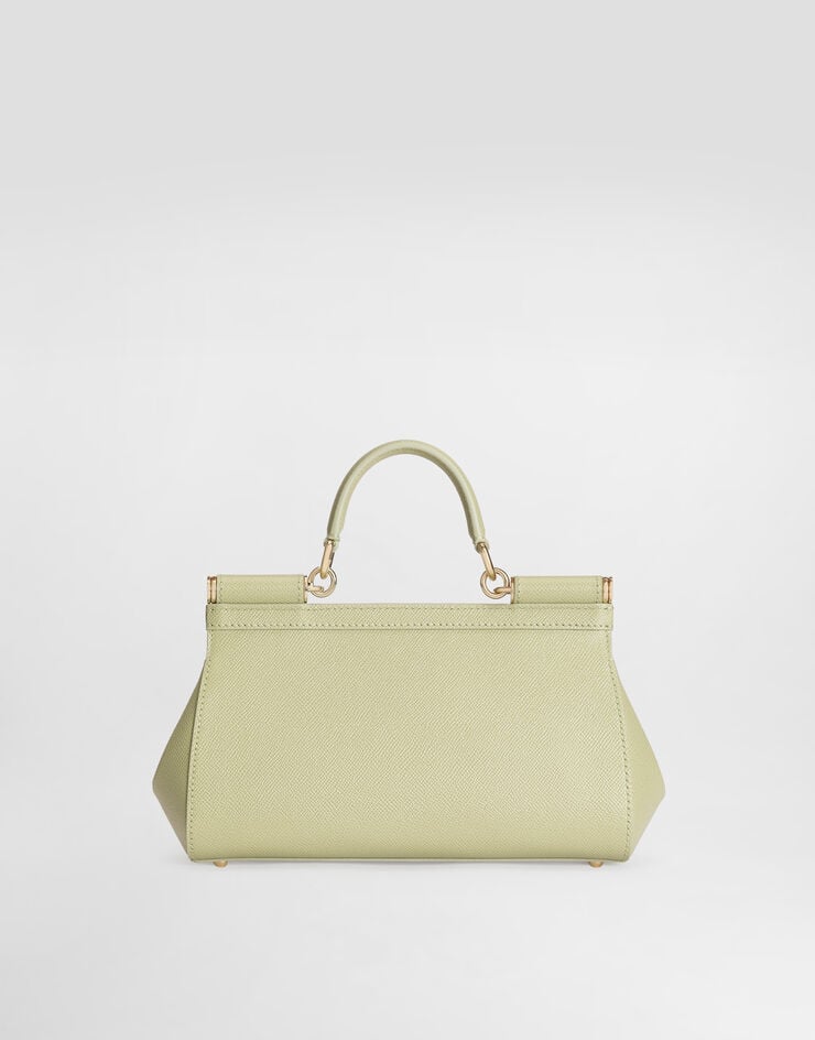 Dolce & Gabbana Medium Sicily handbag in dauphine calfskin Dolce & Gabbana Medium Sicily handbag in dauphine calfskin Green BB7652B1001