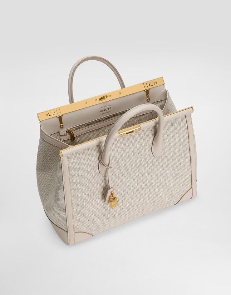 Dolce & Gabbana Marlene fabric and calfskin handbag Multicolor BB7763A9AC8