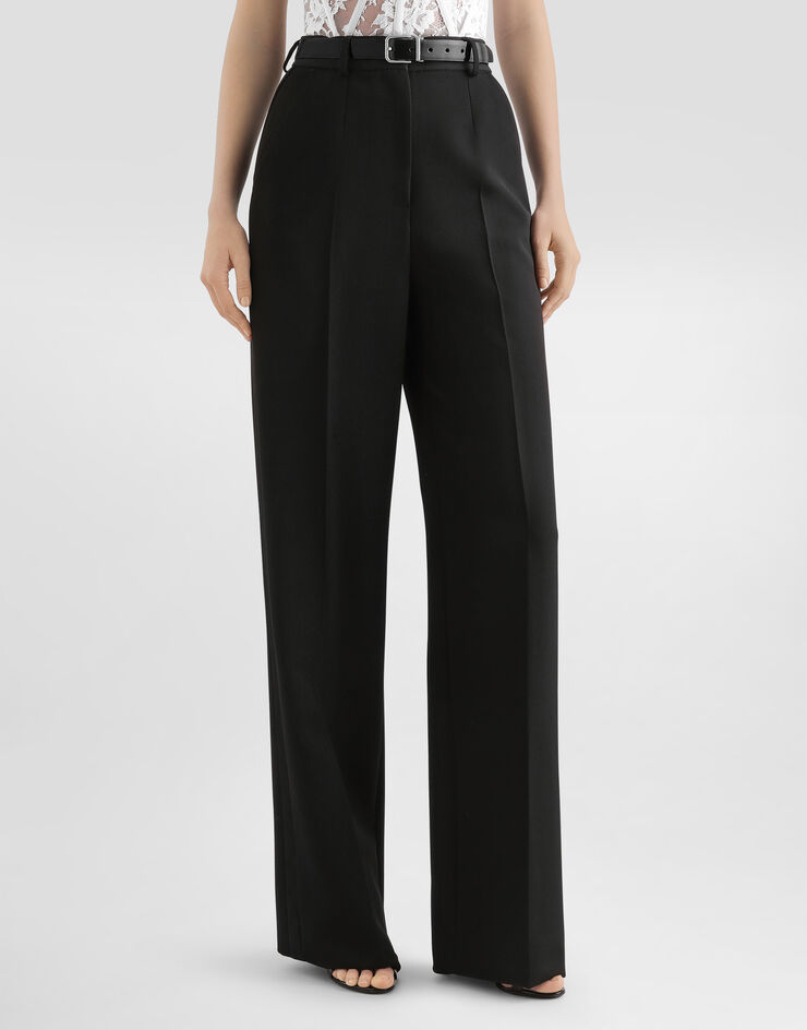 Dolce & Gabbana Wool gabardine trousers Black FTDI5TFU2OW
