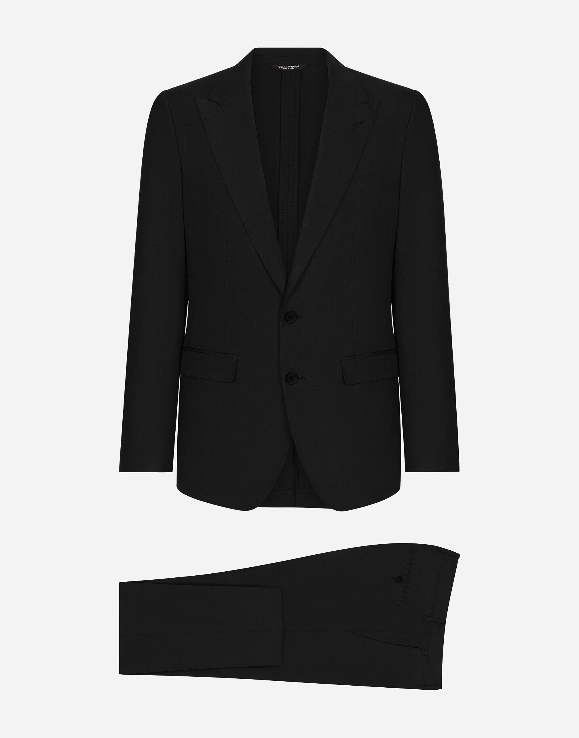 Single-breasted Taormina-fit suit in Black for Men | Dolce&Gabbana® US