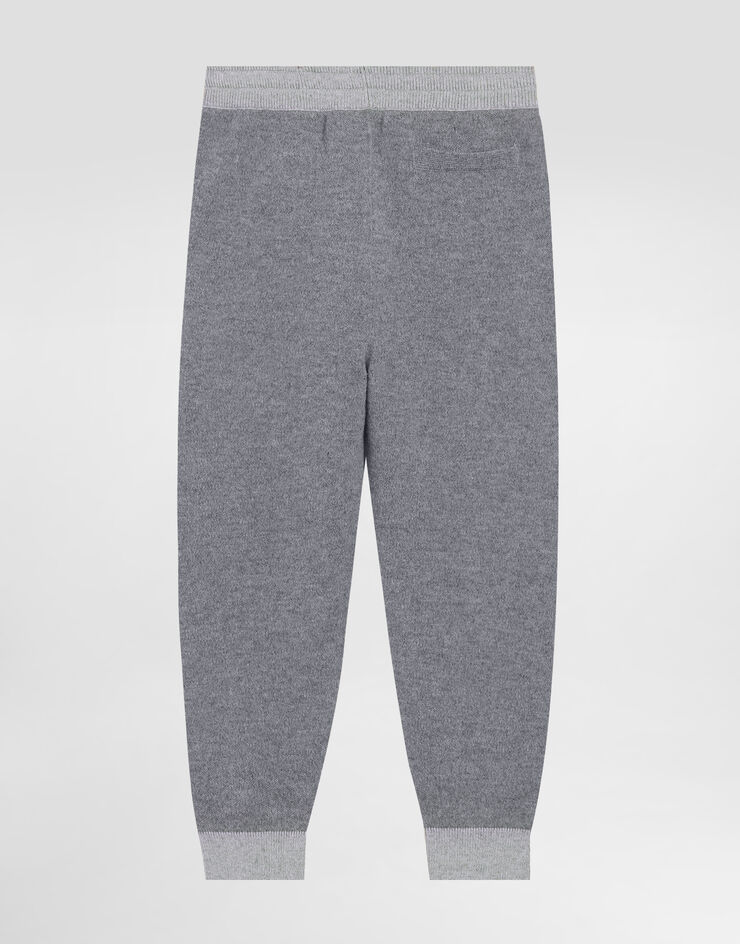 Dolce & Gabbana Wool and cashmere fleece trousers Grey L4KP13JGMB8