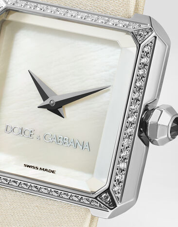 Dolce & Gabbana Sofia steel watch with diamonds Ivory WWJC2SXCMDT