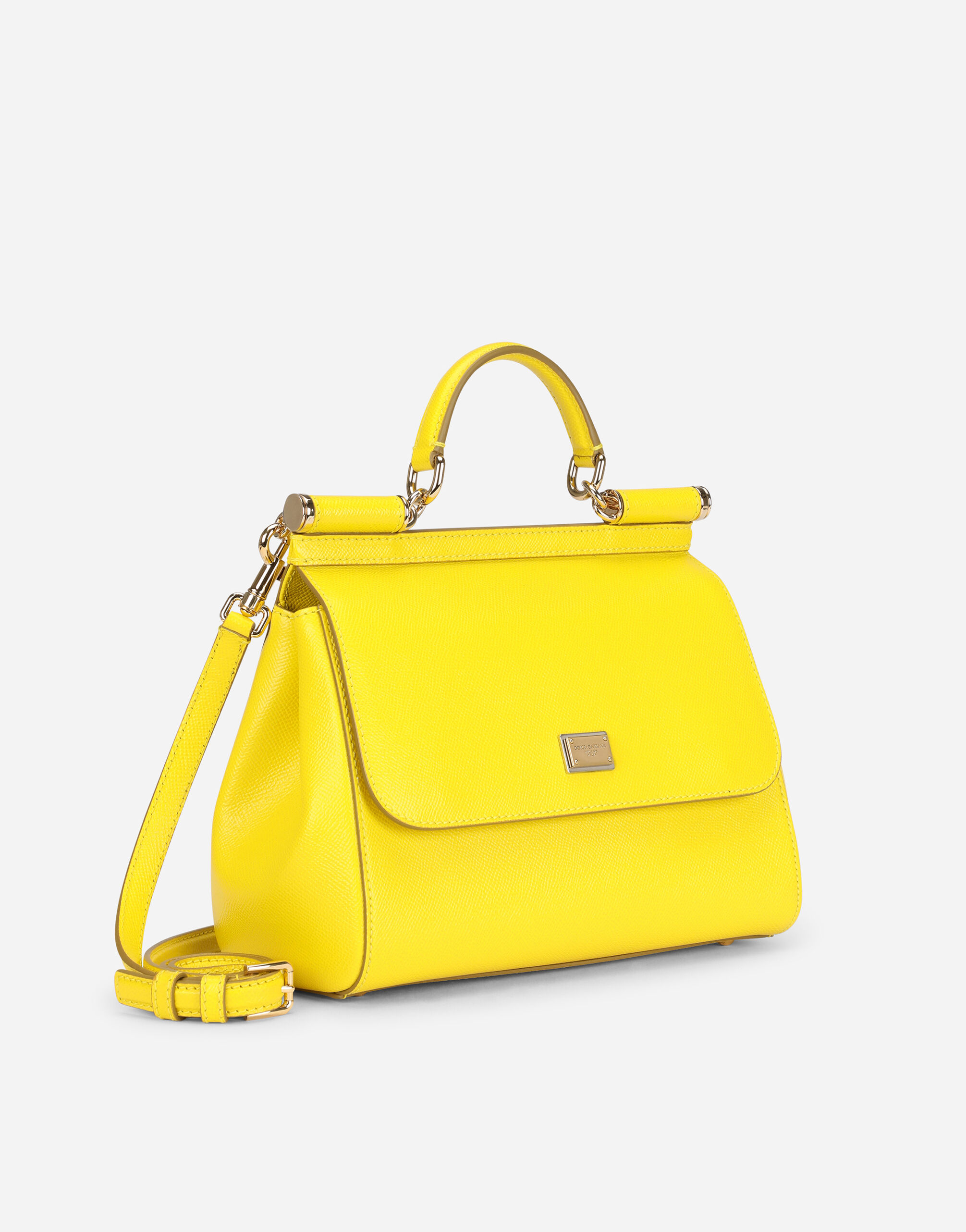 Henkeltasche Sicily groB in GELB fur Damen Dolce Gabbana