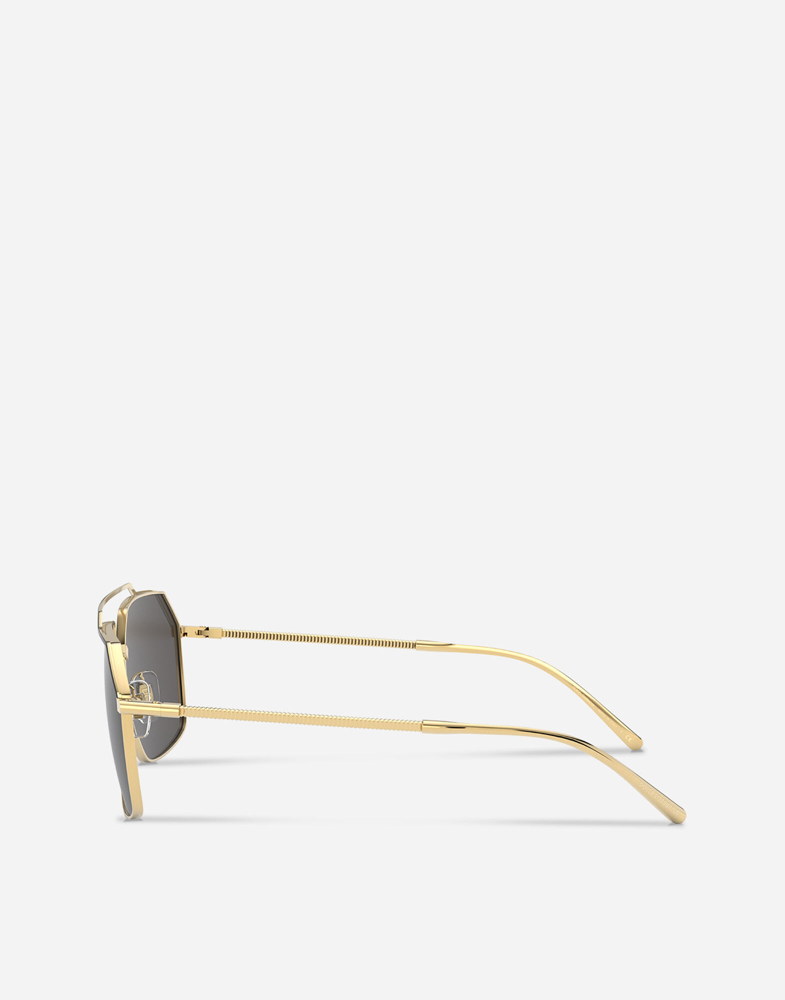 Gros grain sunglasses in GOLD AND BLACK for Men | Dolce&Gabbana® US