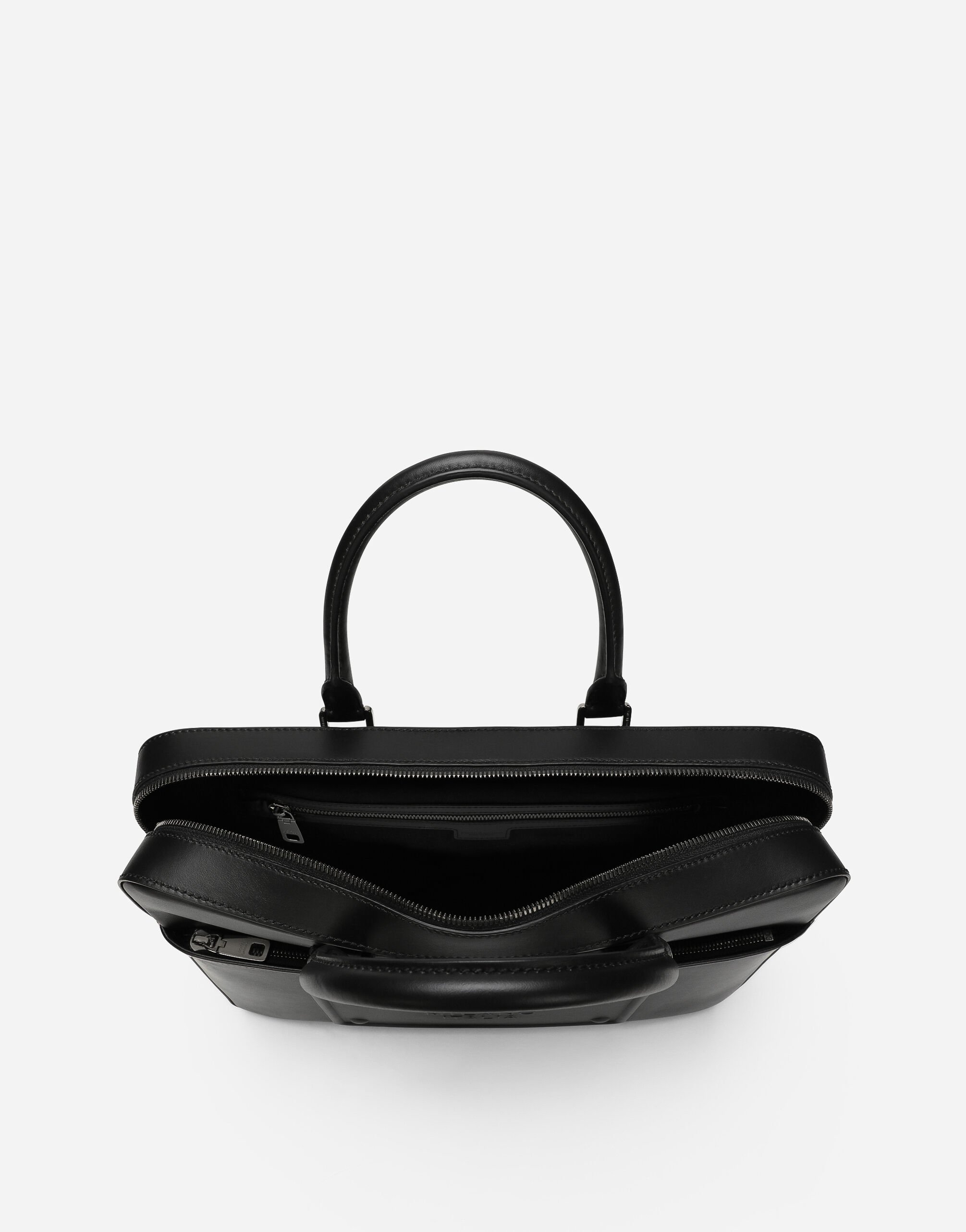 Calfskin briefcase in Black for Men | Dolce&Gabbana® US