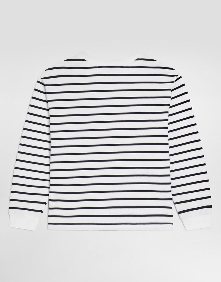 Dolce & Gabbana Striped jersey t-shirt Multicolor L4JTKTFB7DF