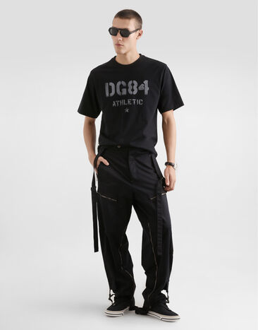 Dolce & Gabbana Cotton t-shirt with print Black G8PN9TG7PZL