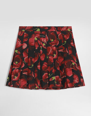 Dolce & Gabbana Poppy-print flannel skirt Multicolor L56I12HS5VZ