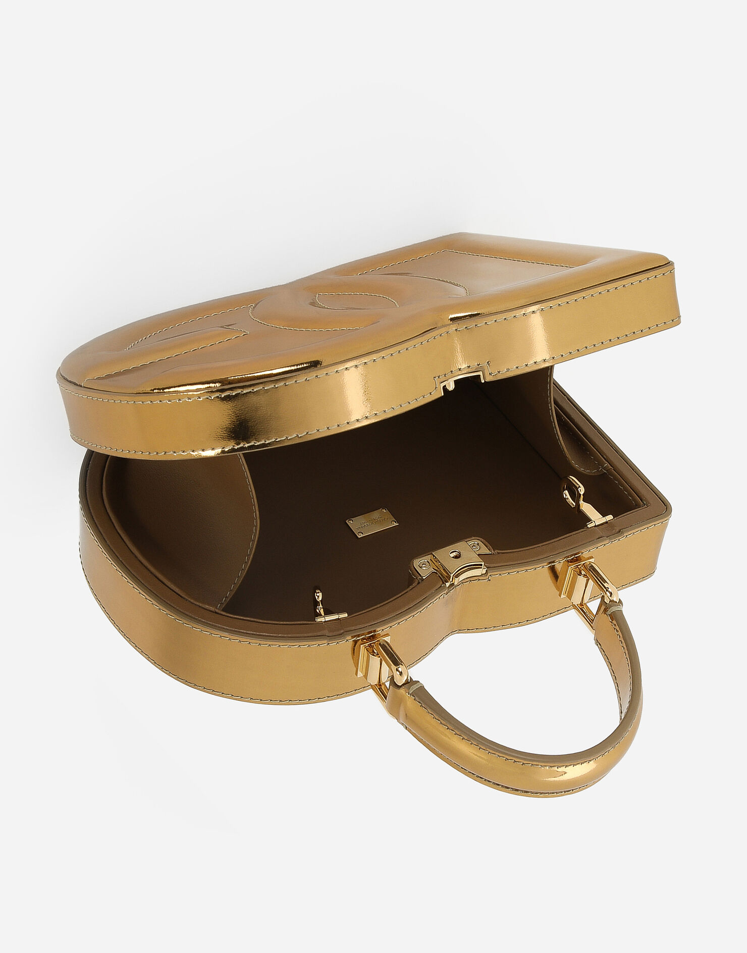 DG Logo Bag box handbag in Gold for Women Dolce&Gabbana®