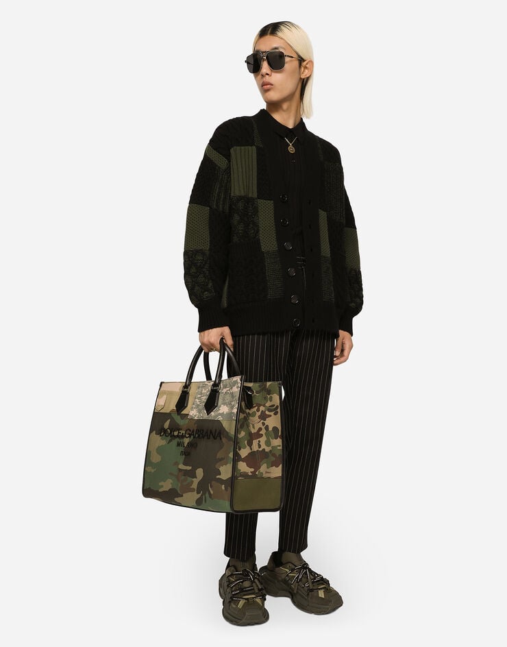 DOLCE AND GABBANA wool button back top