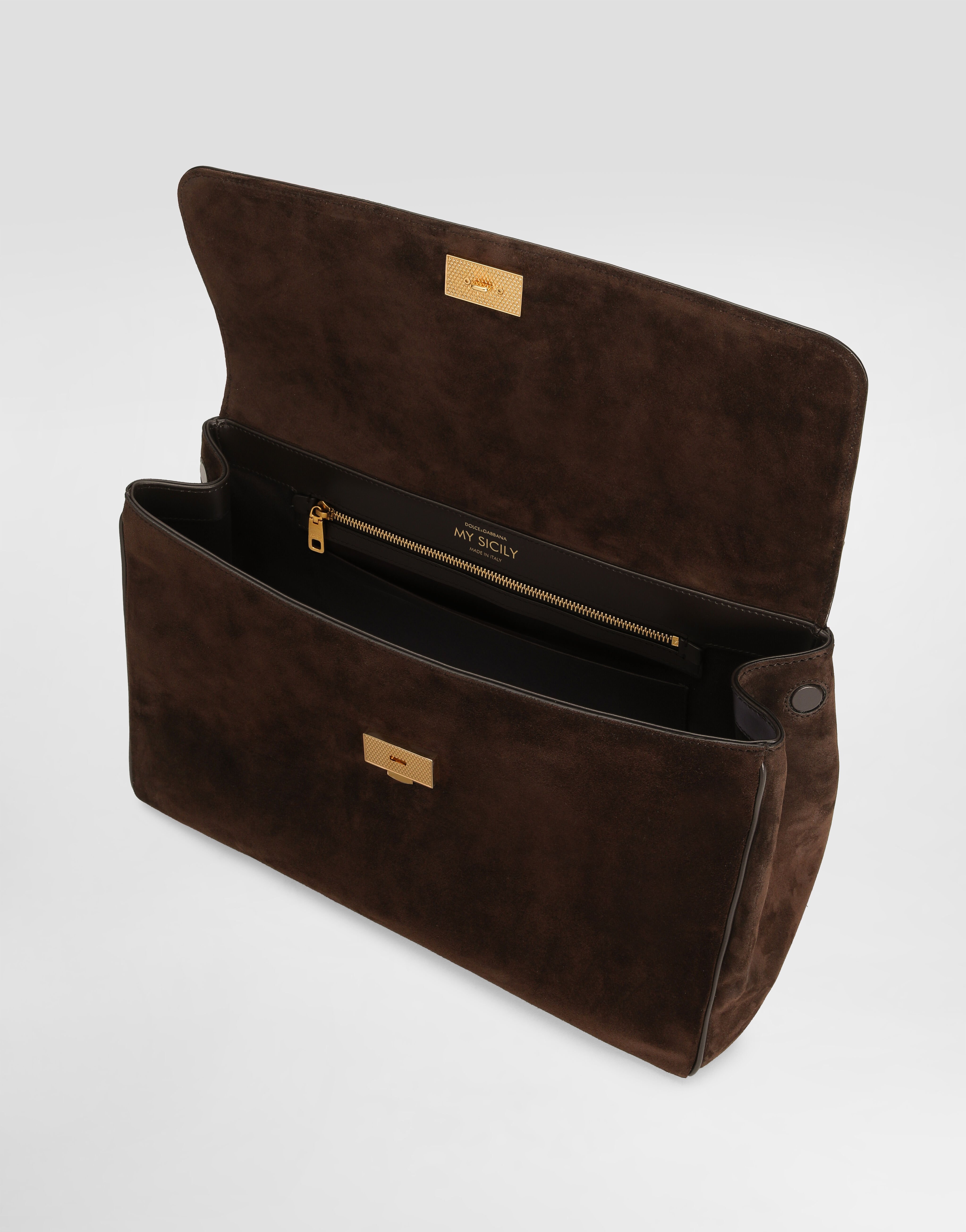 トートバッグ Dolce & Gabbana SICILY SOFT SUEDE BAG (BB7814 BO903 8M157) Dolce&Gabbana® Sicily Bags: small, medium & large | DG®