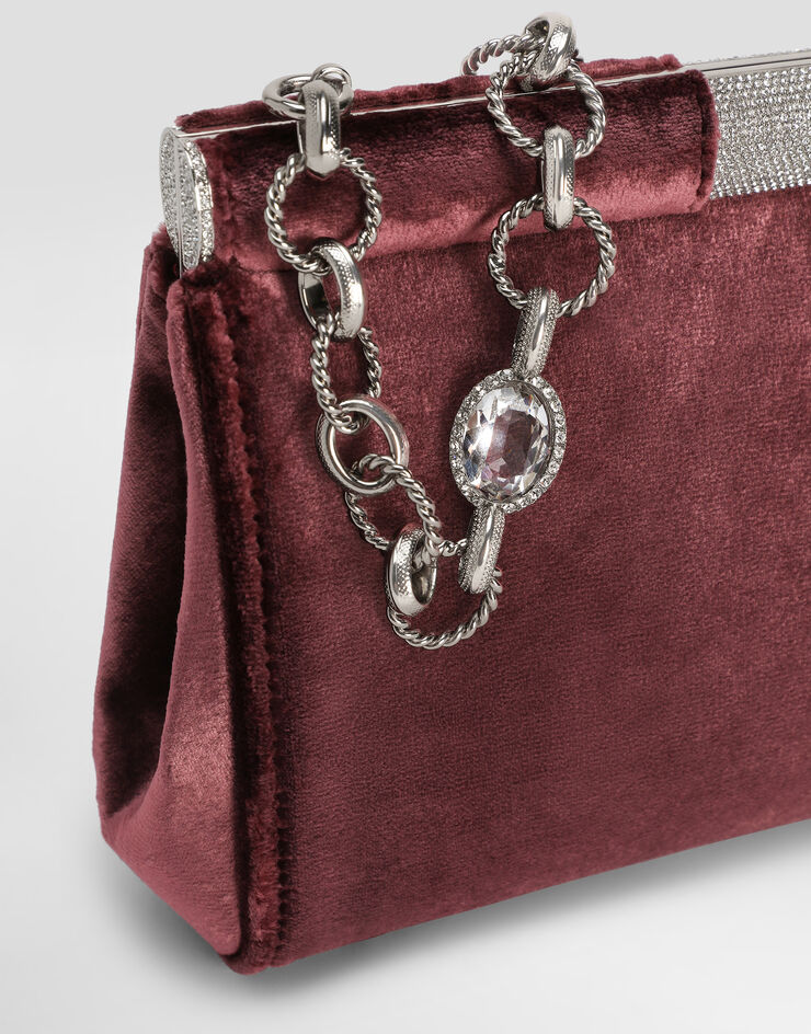 Dolce & Gabbana حقيبة كلاتش مارلين نبيذي BB7620A6475