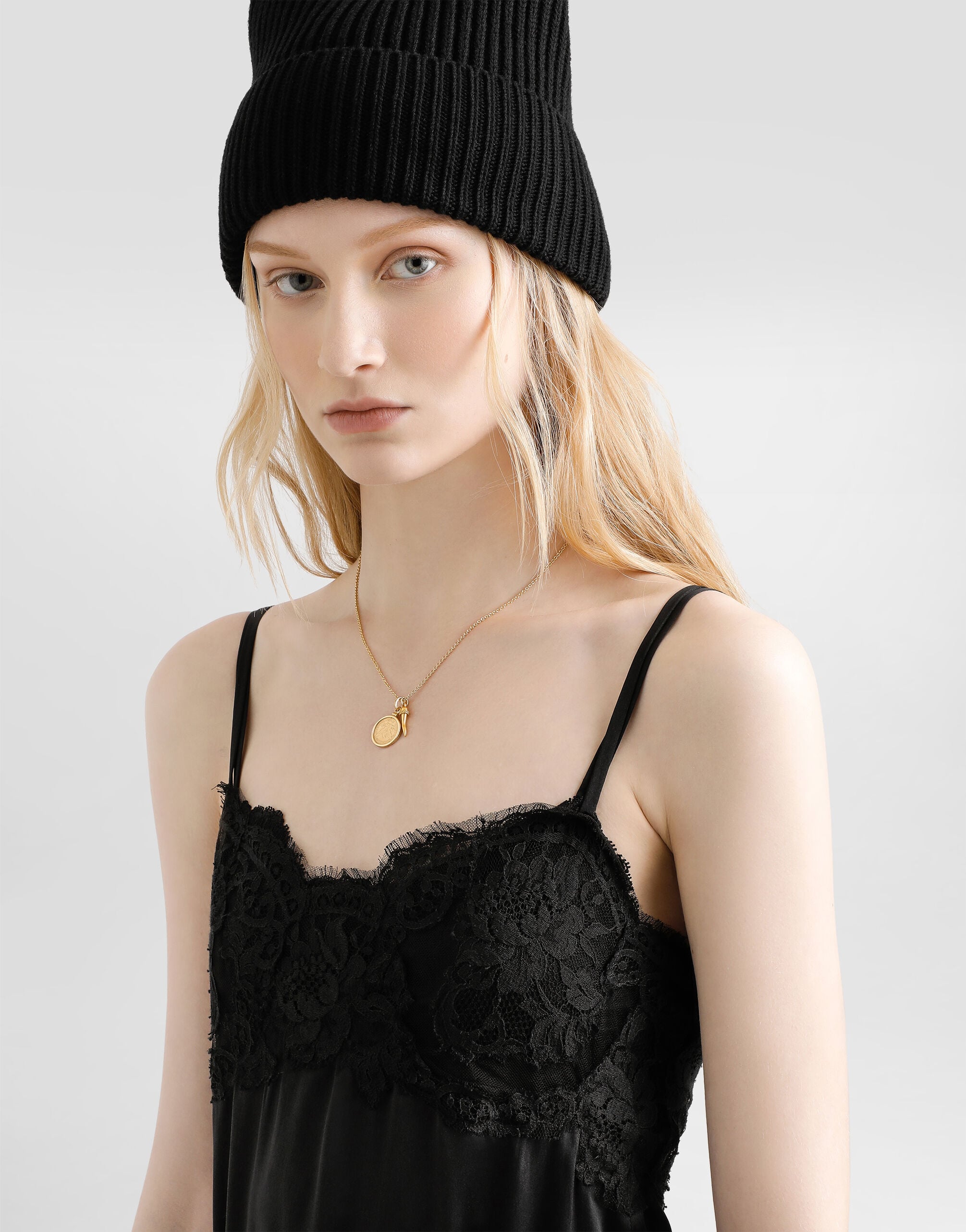 Soft satin dress in Black for Women | Dolce&Gabbana® US