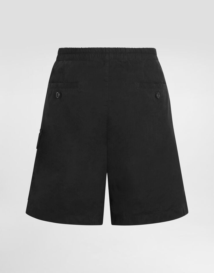 Dolce & Gabbana Bermuda in faille cerata Nero GP1C5THUMS8