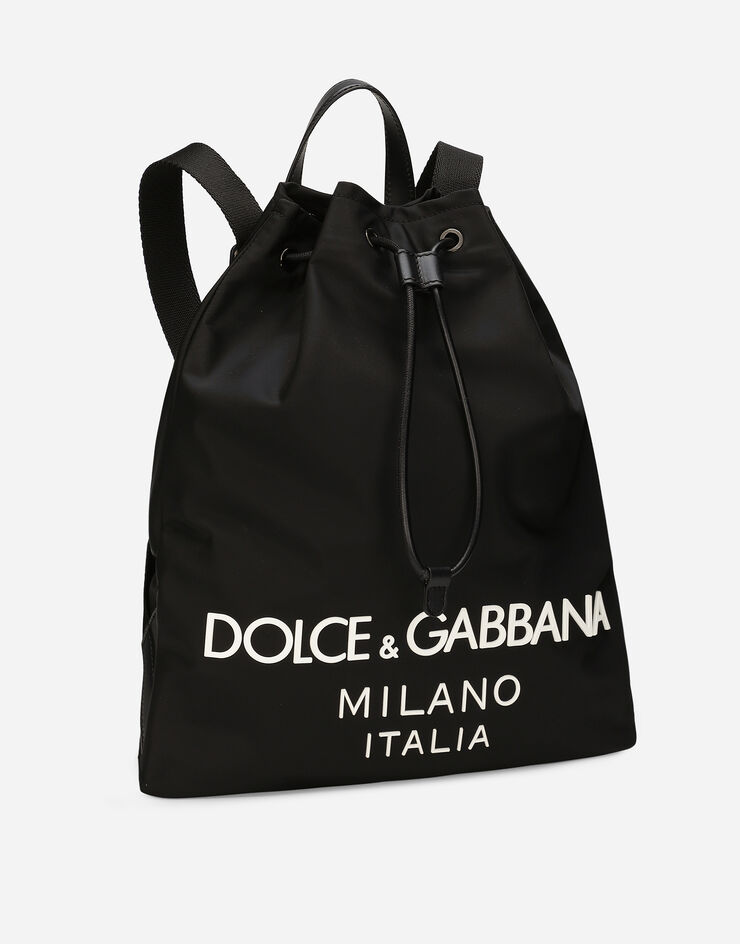 Dolce & Gabbana Rucksack aus Nylon Schwarz BM2336AG182
