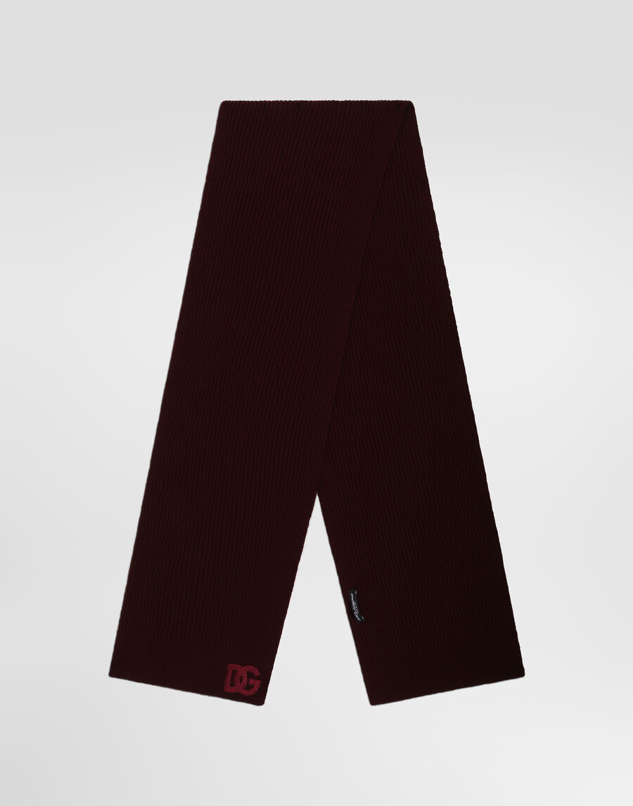 Virgin wool scarf with logo
