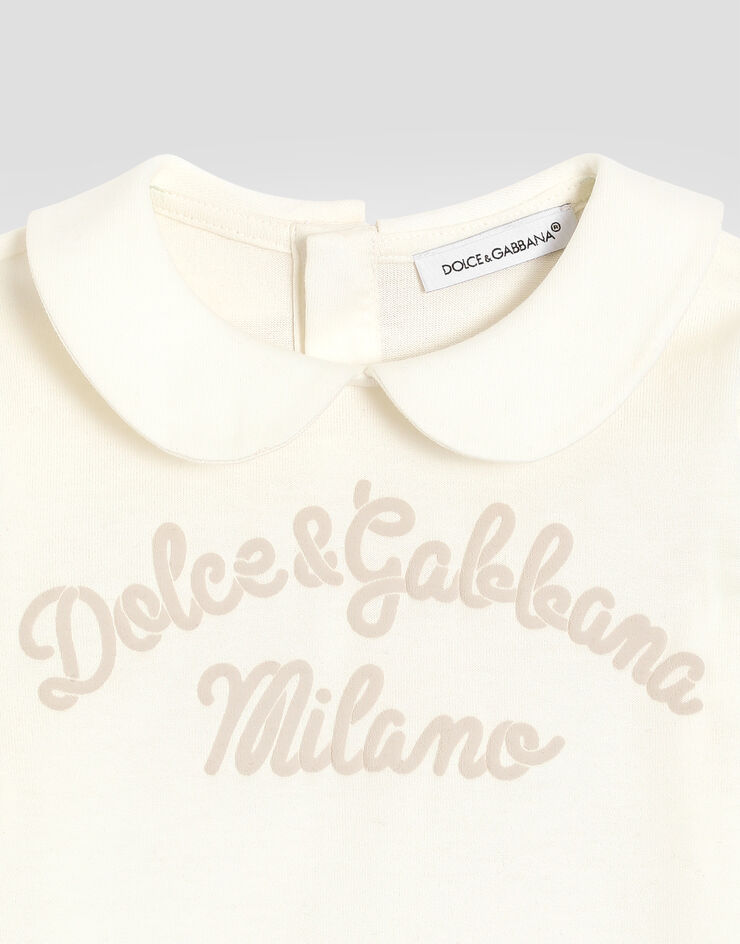 Dolce & Gabbana 3-piece gift set in polka dotJerseywith Dolce&Gabbana print Multicolor L1JO7ZG7PJF