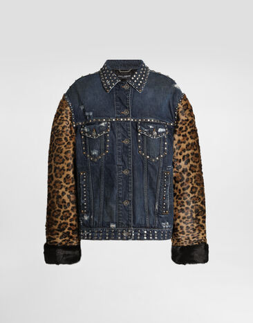 Dolce & Gabbana Oversized denim jacket Multicolor F9T67ZG8NQ1