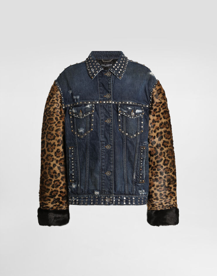 Dolce & Gabbana Oversized denim jacket Multicolor F9T67ZG8NQ1
