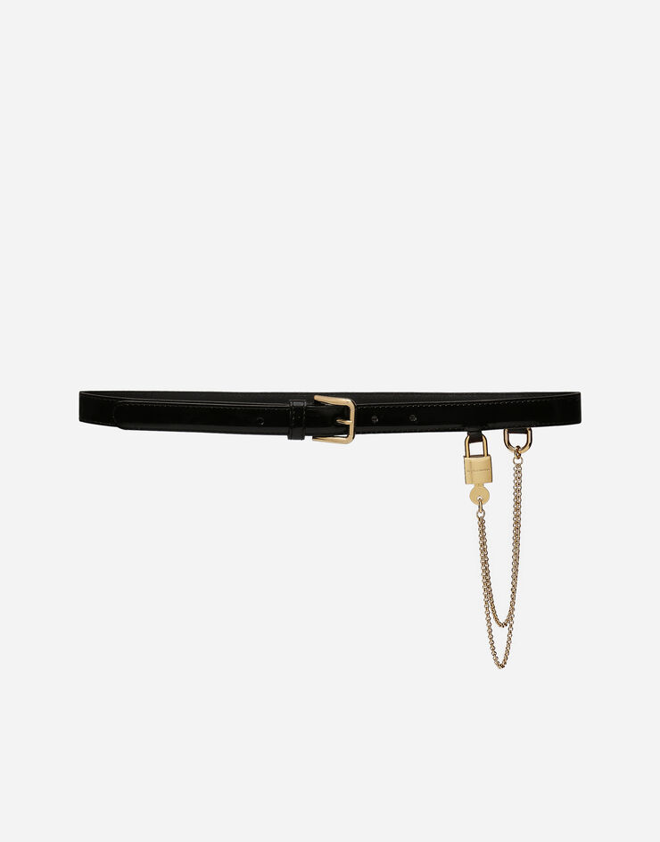 Dolce&Gabbana Belt with chain черный BE1634A1471