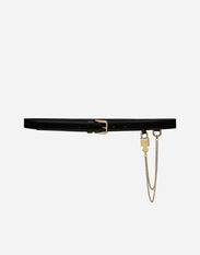 Dolce & Gabbana Ремень с цепочкой черный VG443FVP187
