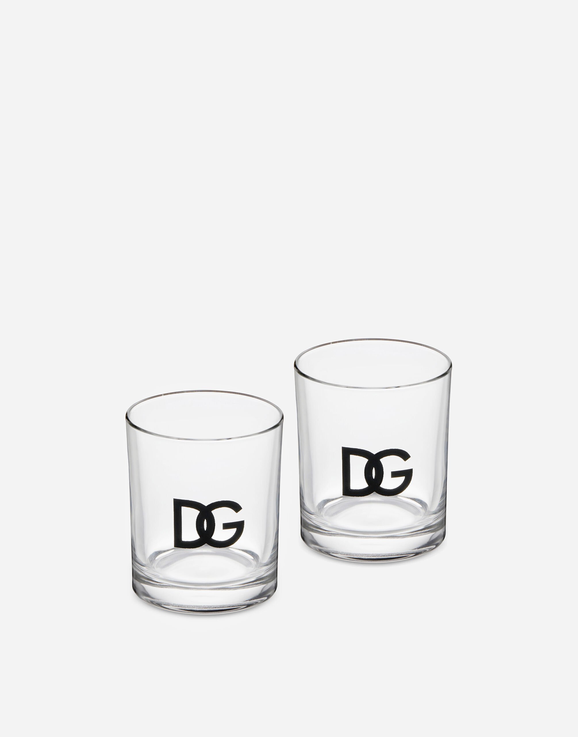 Dolce & Gabbana Set 2 Water Glasses Multicolor TCBS08TCAI2