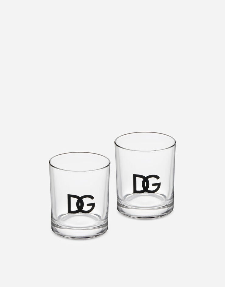 Dolce & Gabbana Set 2 Water Glasses Multicolor TCBS02TCAI2