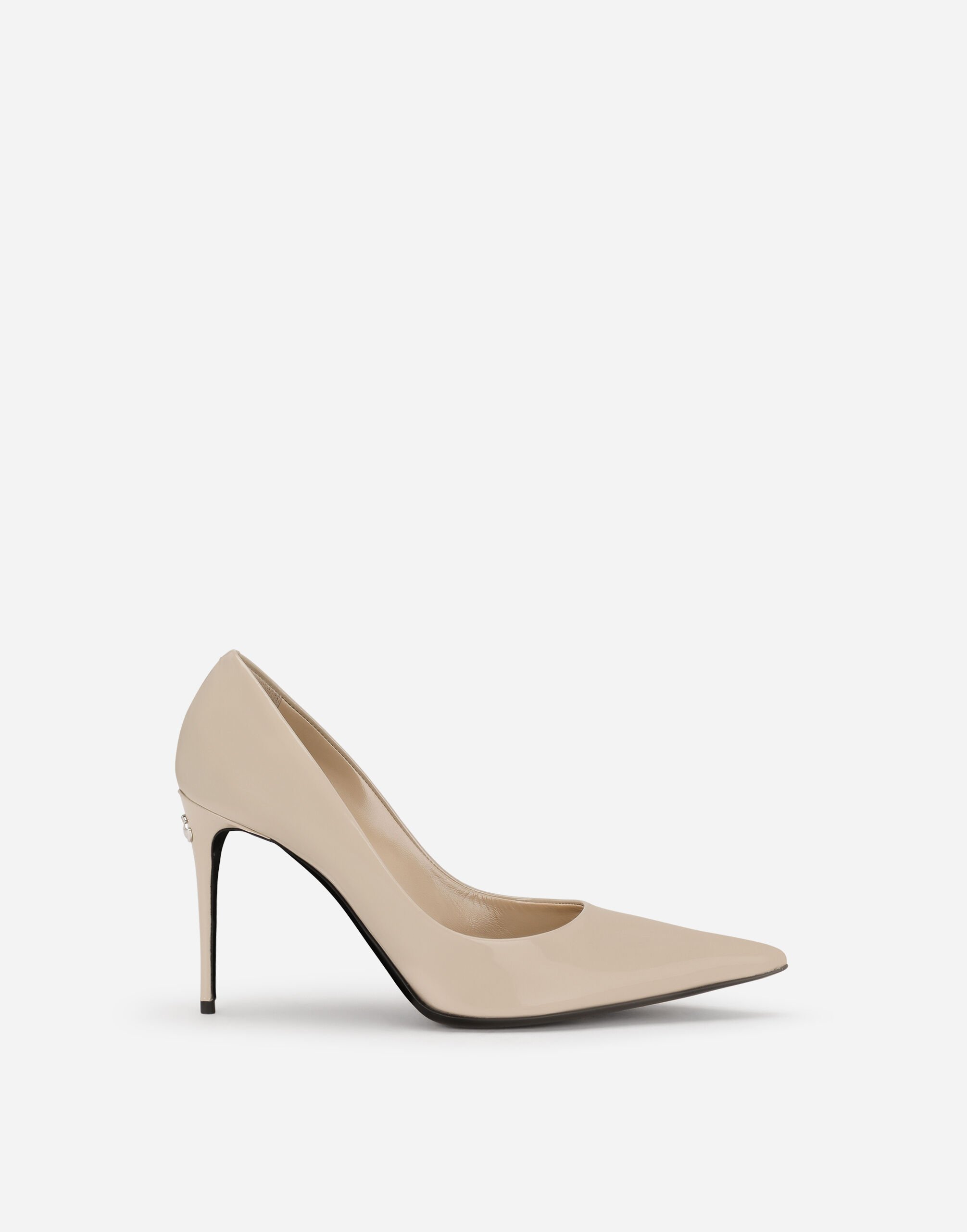 Dolce & Gabbana KIM DOLCE&GABBANA Polished calfskin pumps Beige CG0710A1037