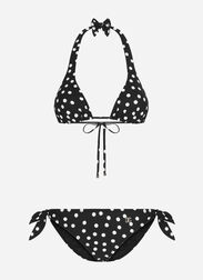 Dolce & Gabbana Polka-dot triangle bikini Print O8A54JFSG8C
